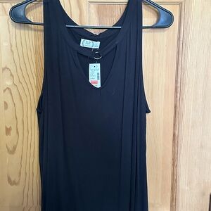 Maurices Black Keyhole Tank Top